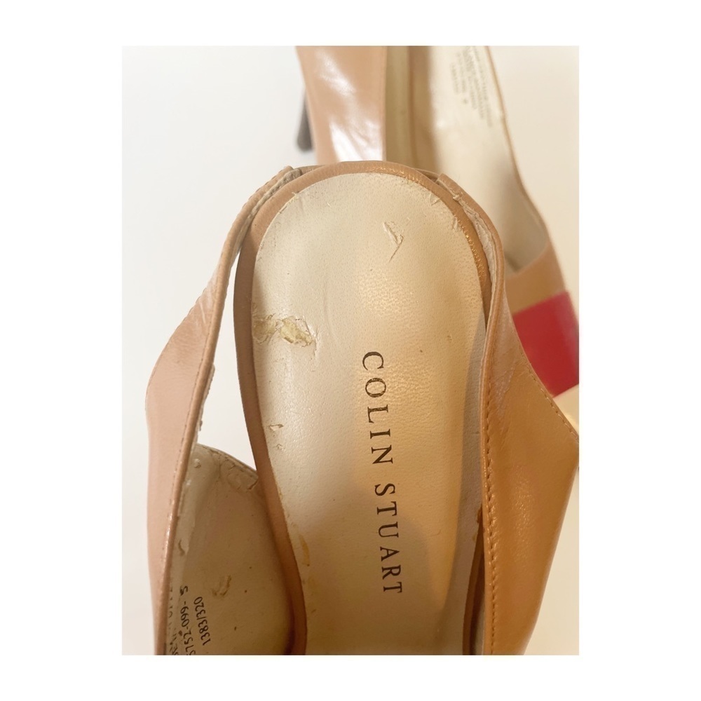 Colin Stuart Colorblock Slingback Shoes - Picture 4 of 7